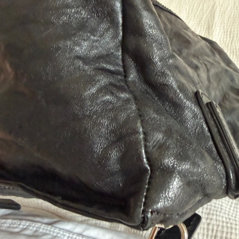 Givenchy Pandora Black Leather Crinkle Bag